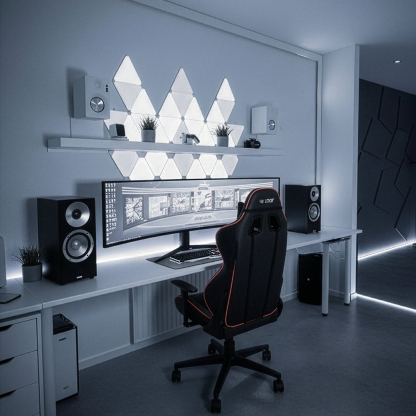 Smart Triangle Wall Lights (6 Panels)
