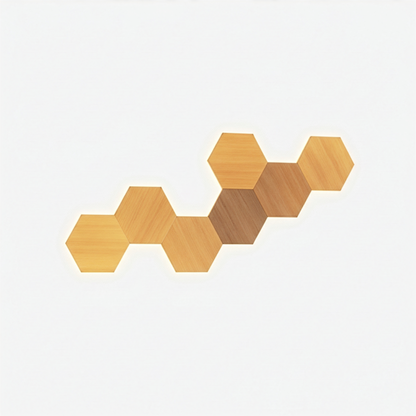Wooden Hexagon Light Pack